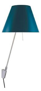 Costanzina Fali Lámpa Aluminium with Petroleum Blue
