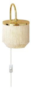 Fali Lámpa Warm Nordic, Fringe, Bézs, Nappali, Fém, Vintage