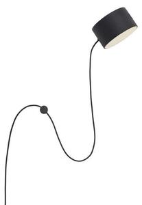 Fali Lámpa Muuto, dimmable, Fekete, Nappali, Fém
