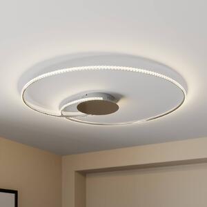 Lindby LED mennyezeti lámpa Joline, Ø 90 cm, kristályok, fém