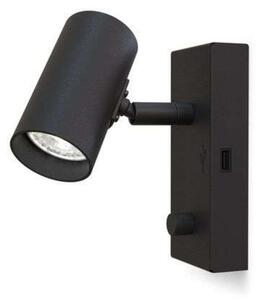 Fali Lámpa Belid, dimmable, Fekete, Nappali, Fém