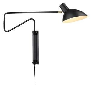 Fali Lámpa Halo Design, Fekete, Nappali, Fém