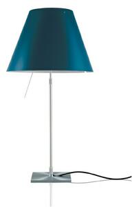 Costanza Asztali Lámpa Aluminium with Petroleum Blue