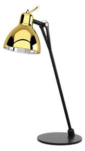 Luxy Glam T0 asztali világítás, fekete/arany, 52 cm