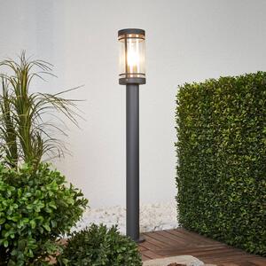 Lindby Djori fali lámpa, 80 cm, antracit, rozsdamentes acél, E27
