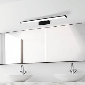 LED fali lámpa Pandella 1, 60 cm hosszú, fekete, alumínium