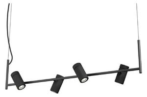 Függőlámpa Herstal, dimmable, Fekete, Étkező, Fém