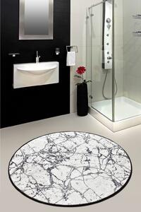 Marble fehér fürdőszobai szőnyeg 100 cm