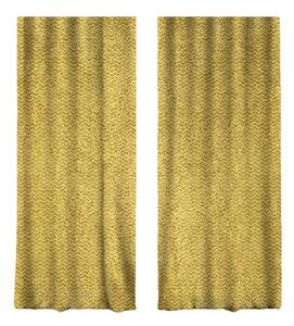 Sárga-aranyszínű függöny szett 2 db-os 140x260 cm – Mila Home