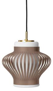 Függőlámpa Warm Nordic, Opal Lamella, dimmable, Barna / Rozsdabarna, Étkező, Fém, Vintage