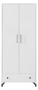 Anders gardróbszekrény 80 cm fiókkal - fehér
