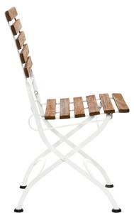 PARKLIFE összecsukható szék, natúr-fehér