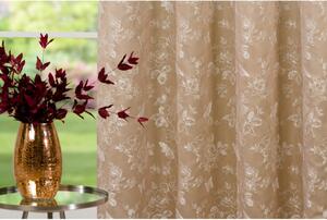 Bézs függöny 135x260 cm Lillies – Mendola Fabrics