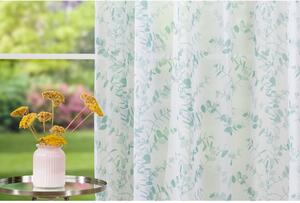 Fehér-mentazöld átlátszó függöny 300x260 cm Luiza – Mendola Fabrics