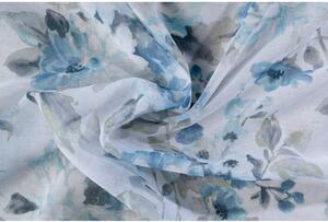 Fehér-kék átlátszó függöny 300x260 cm Elsa – Mendola Fabrics
