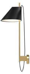 Fali Lámpa Louis Poulsen, Yuh Brass, dimmable, Fekete, Nappali, Fém, Dizájn