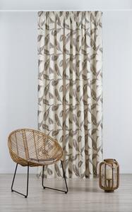 Barna-krémszínű függöny 210x245 cm Nydia – Mendola Fabrics