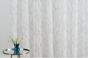Fehér-szürke átlátszó függöny 300x260 cm Balada – Mendola Fabrics