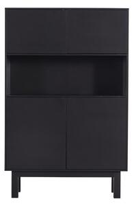 Fekete borovi fenyő szekrény 110x170 cm Finca – WOOOD