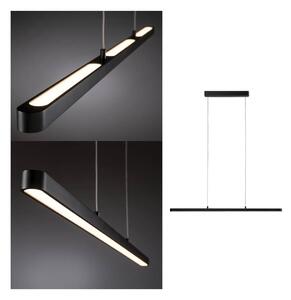 Paulmann Lento LED függő világítás, fekete, 100 cm, felfelé/lefelé irányuló, dimmelhető, Fekete, Nappali / Étkező, Alumínium, Modern