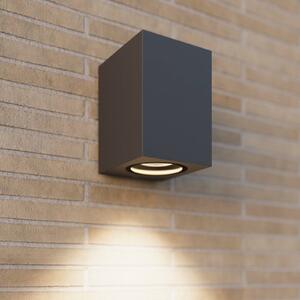 Lucande kültéri fali lámpa Xava, downlight, antracit, GU10