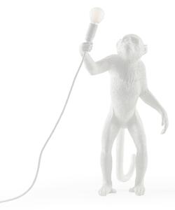 Asztali lámpa SELETTI, Monkey Lamp, Fehér, Nappali, Műanyag, Dizájn