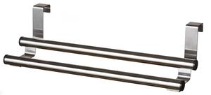 BISK Erga OVER-DOOR, kétsoros törölközőtartó akasztáshoz 305x170x70mm, króm, ERG-06361