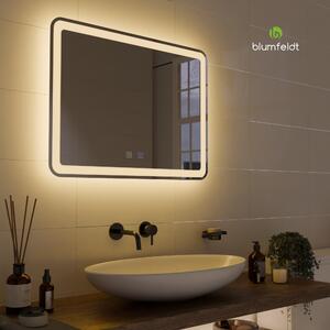 Blumfeldt Caledonian, LED-es fürdőszobatükör, IP44 LED-es kivitel, 3 színhőmérséklet, 50 x 70 cm, sötétíthető, párásodásgátló funkció, érintőkapcsoló