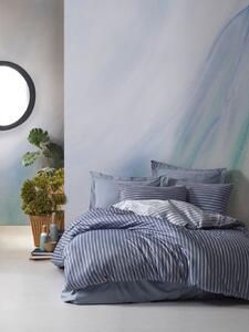 Bamboo bambusz-pamut szatén dupla ágyneműhuzat garnitúra 200 × 220 cm, kék