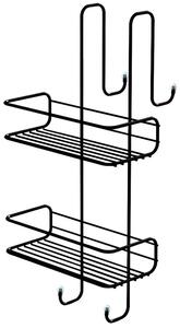 Gedy Gedy, CHROM LINE függesztett zuhanypolc 240x490x220mm, fekete matt, 248514