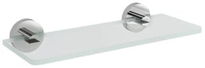 Sapho Sapho, X-ROUND üvegpolc 200mm, króm/átlátszó üveg, XR009-12