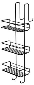 Gedy Gedy, CHROM LINE függesztett zuhanypolc, 240x680x220mm, fekete matt, 248614