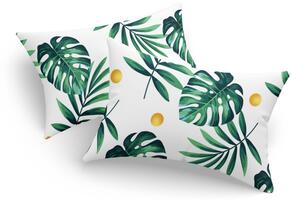 Monstera párnahuzat szett, zöld