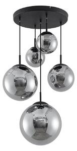 Függőlámpa Lindby, Teeja, dimmable, Szürke, Nappali, Üveg, Vintage