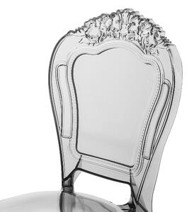 Átlátszó fekete szék kétdarabos szettben VERMONT