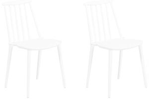 Étkező szék 2 részes készlet Fehér VENTNOR
