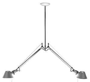 Függőlámpa Artemide, Tolomeo 2 Bracci, dimmable, Fémes, Nappali, Fém, Dizájn