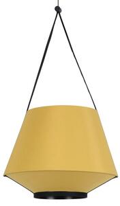 Függőlámpa Forestier, Carrie XS, dimmable, Sárga, Nappali, Szövet / Textília, Dizájn