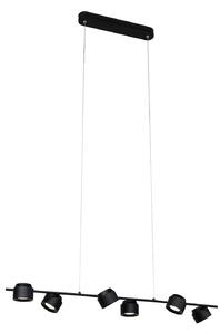 Függőlámpa Paulmann, Puric Pane I, dimmable, Fekete, Nappali, Fém, Modern