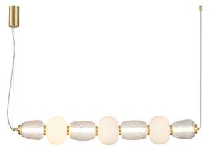 Függőlámpa LOOM DESIGN, Pearl 7, dimmable, Arany / Sárgaréz, Nappali, Üveg, Modern