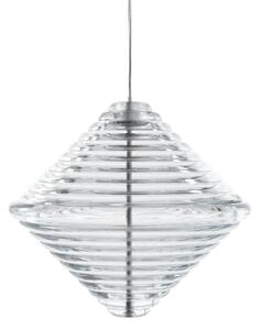 Függőlámpa Tom Dixon, Press Cone, dimmable, Átlátszó, Nappali, Üveg, Dizájn