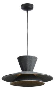 Függőlámpa LOOM DESIGN, Morphic, dimmable, Fekete, Nappali, Szövet / Textília, Modern