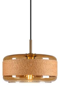 Függőlámpa SLV, Pantilo Rope 27, dimmable, Barna / Rozsdabarna, Nappali, Üveg, Modern
