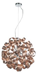 Függőlámpa Lucande, Kaelor, dimmable, Réz, Nappali, Alumínium, Modern