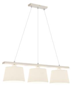 Függőlámpa Euluna, Sweden, dimmable, Fehér, Konyha, Szövet / Textília, Vidéki otthon / Rusztikus