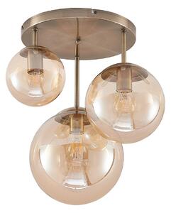 Mennyezeti Lámpa Lindby, Teeja, dimmable, Bronz / Öreg Sárgaréz, Nappali, Üveg, Modern