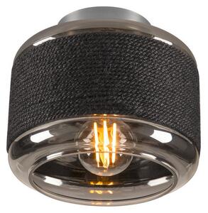 Mennyezeti Lámpa SLV, Pantilo Rope 19, dimmable, Fekete, Nappali, Üveg, Modern