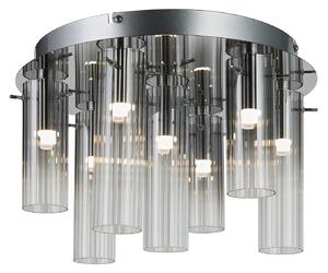 Mennyezeti Lámpa Lucande, Korvitha, dimmable, Szürke, Nappali, Üveg, Modern