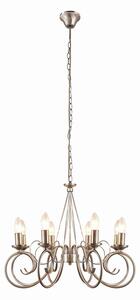 Csillárok Lindby, Marnia, dimmable, Bronz / Öreg Sárgaréz, Nappali, Fém, Antik