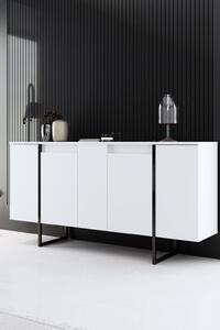 Luxe - fehér/fekete komód